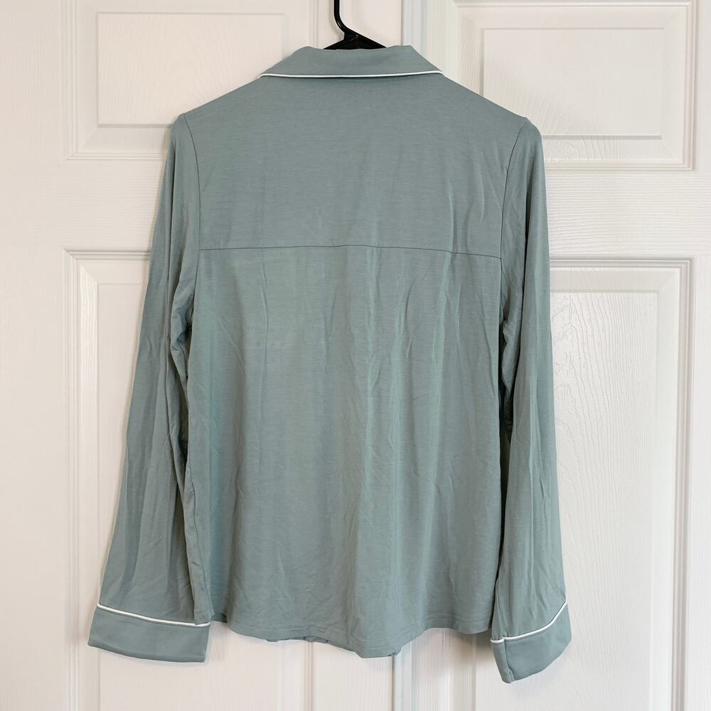 NWT SET Cozy Earth Bamboo Stretch-Knit Long Sleeve Pajama Top & Pant Brook XS - Picture 7 of 11